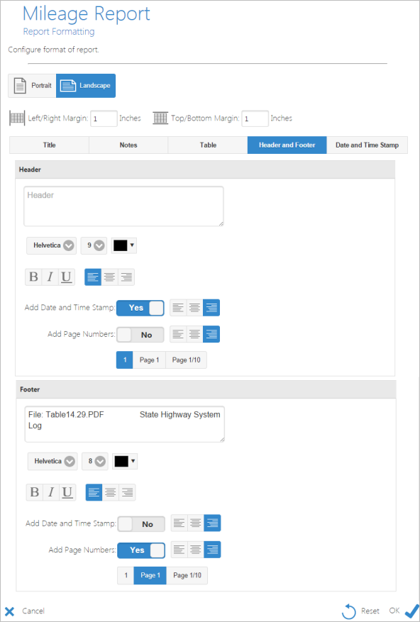 Adding header and footer Adding header and footer