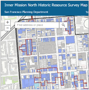 Inner Mission North Historic Resources Survey Map