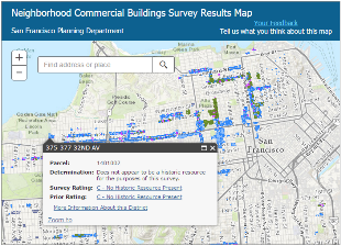 eighborhood Commerical Buildings Historic Resources Survey Map